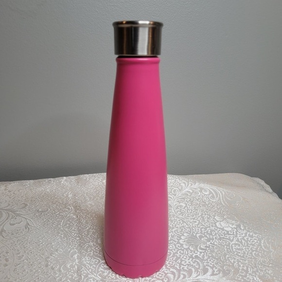 Sip by Swell Pink Water Bottle 15 oz Double Wall Stainless Steel Screw On Cap - Picture 2 of 12